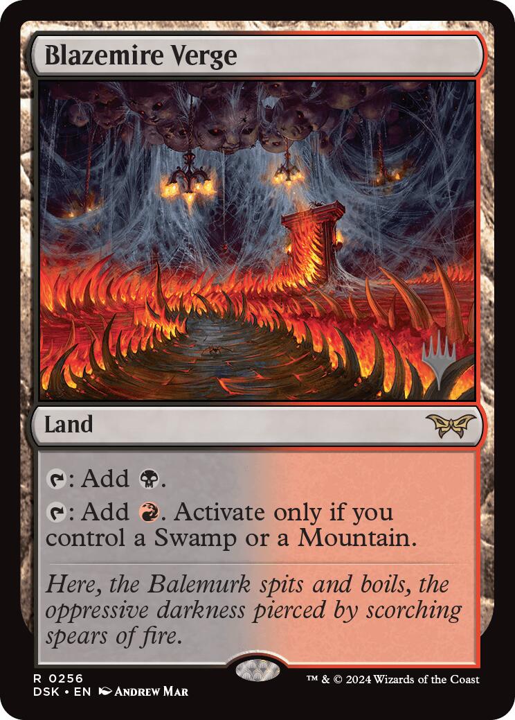 Blazemire Verge (Promo Pack) [Duskmourn: House of Horror Promos] | Jomio and Rueliete's Cards and Comics