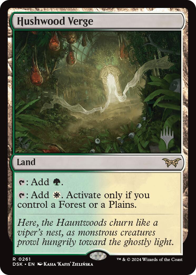 Hushwood Verge (Promo Pack) [Duskmourn: House of Horror Promos] | Jomio and Rueliete's Cards and Comics