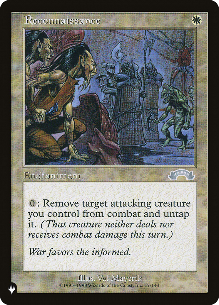 Reconnaissance [The List] | Jomio and Rueliete's Cards and Comics
