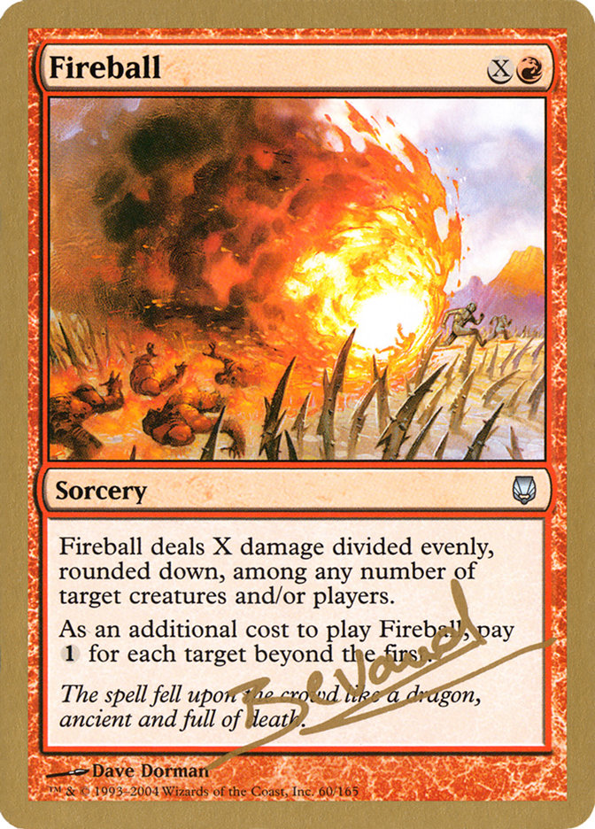 Fireball (Manuel Bevand) [World Championship Decks 2004] | Jomio and Rueliete's Cards and Comics
