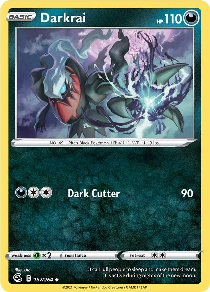 Darkrai (167/264) [Sword & Shield: Fusion Strike] | Jomio and Rueliete's Cards and Comics