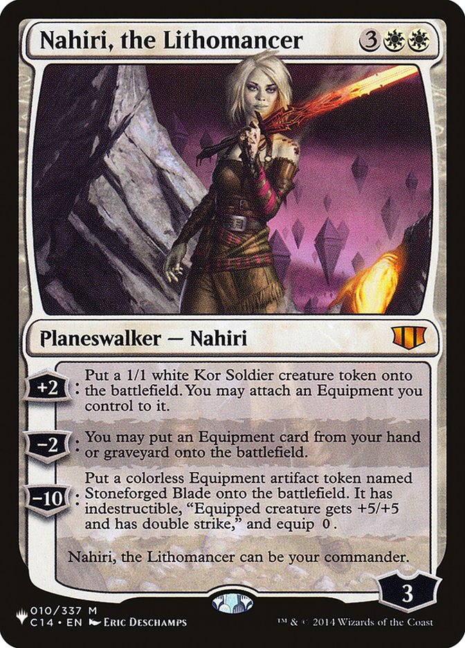 Nahiri, the Lithomancer [The List] | Jomio and Rueliete's Cards and Comics