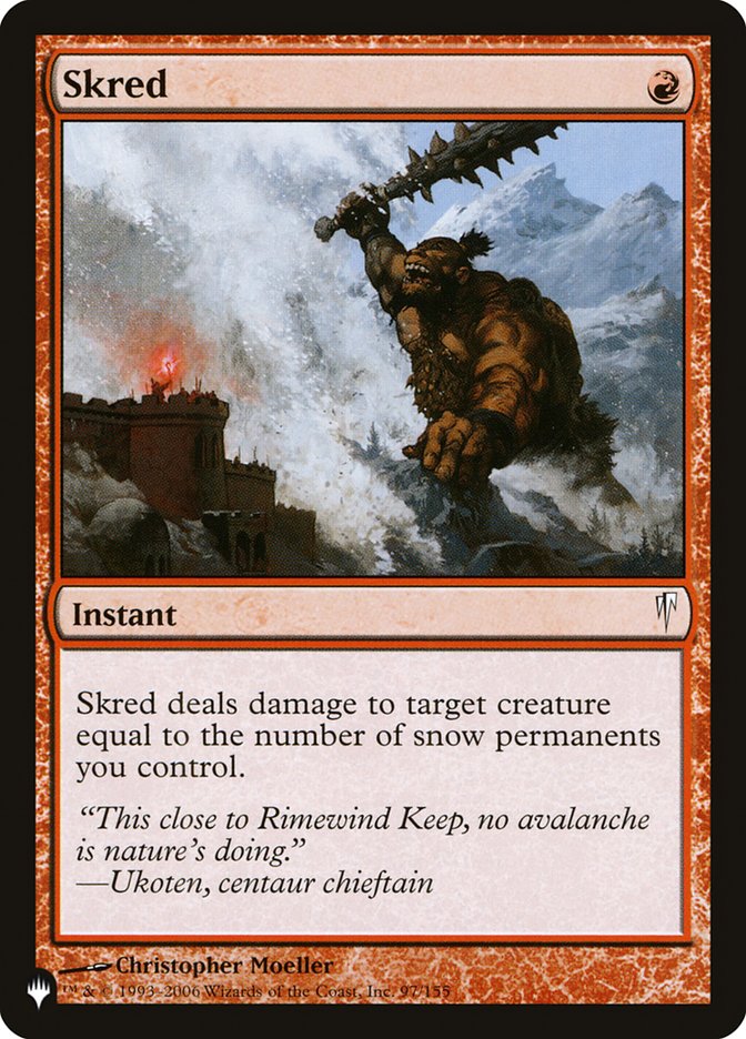Skred [The List] | Jomio and Rueliete's Cards and Comics