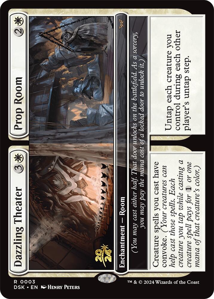 Dazzling Theater // Prop Room [Duskmourn: House of Horror Prerelease Promos] | Jomio and Rueliete's Cards and Comics