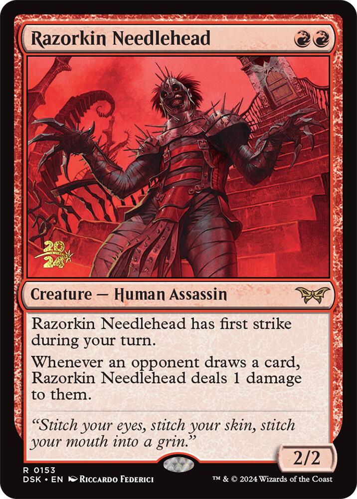 Razorkin Needlehead [Duskmourn: House of Horror Prerelease Promos] | Jomio and Rueliete's Cards and Comics