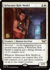 Reluctant Role Model (0026) [Duskmourn: House of Horror Prerelease Promos] | Jomio and Rueliete's Cards and Comics