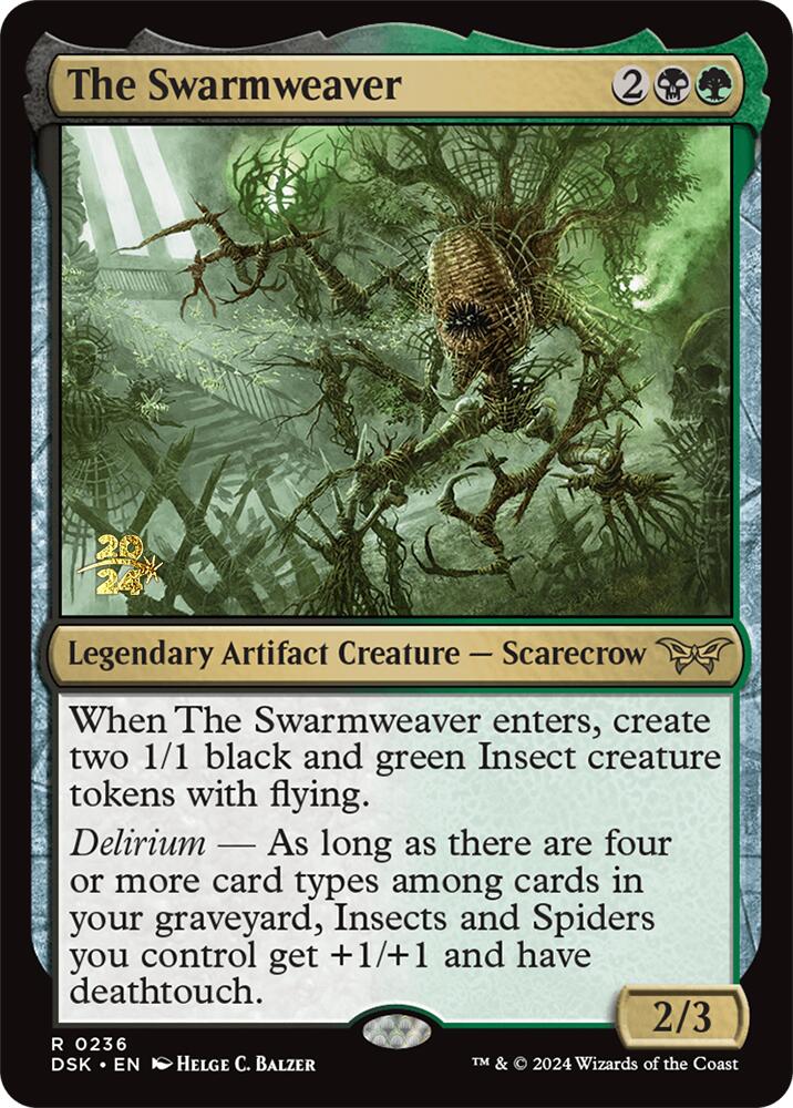 The Swarmweaver (0236) [Duskmourn: House of Horror Prerelease Promos] | Jomio and Rueliete's Cards and Comics