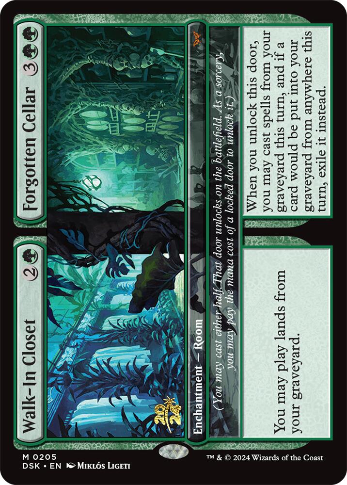 Walk-In Closet // Forgotten Cellar [Duskmourn: House of Horror Prerelease Promos] | Jomio and Rueliete's Cards and Comics