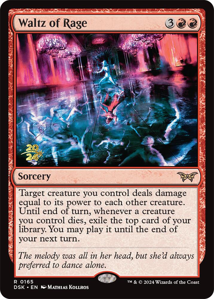 Waltz of Rage [Duskmourn: House of Horror Prerelease Promos] | Jomio and Rueliete's Cards and Comics