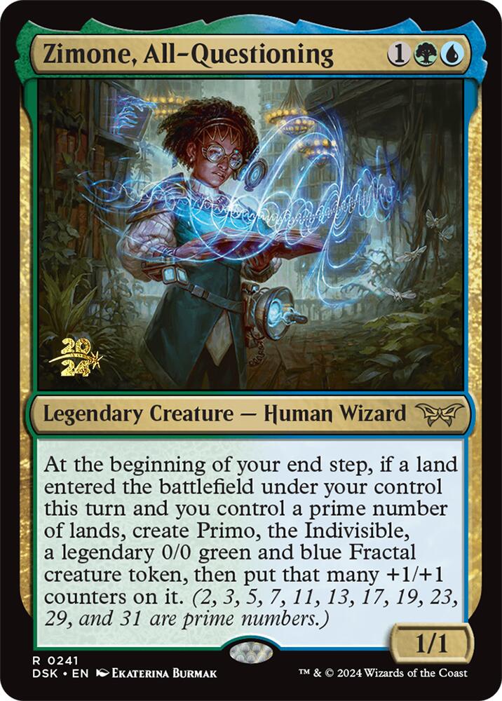 Zimone, All-Questioning [Duskmourn: House of Horror Prerelease Promos] | Jomio and Rueliete's Cards and Comics