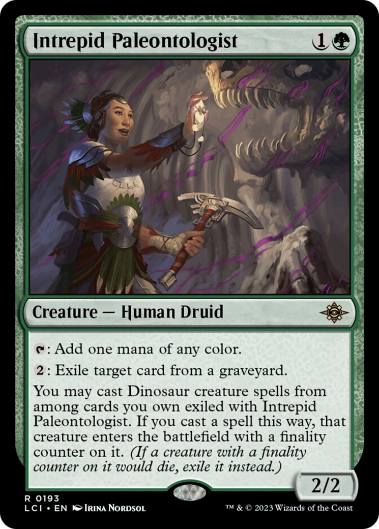 Intrepid Paleontologist [The Lost Caverns of Ixalan] | Jomio and Rueliete's Cards and Comics