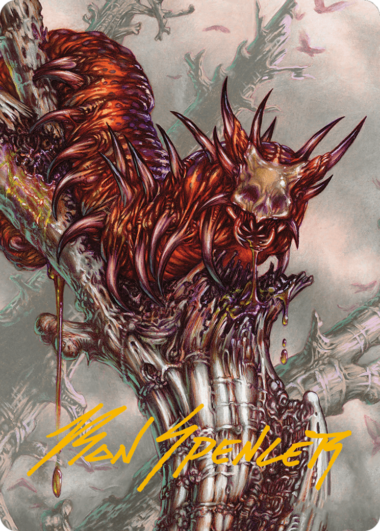 Grist, Voracious Larva Art Card (Gold-Stamped Signature) [Modern Horizons 3 Art Series] | Jomio and Rueliete's Cards and Comics