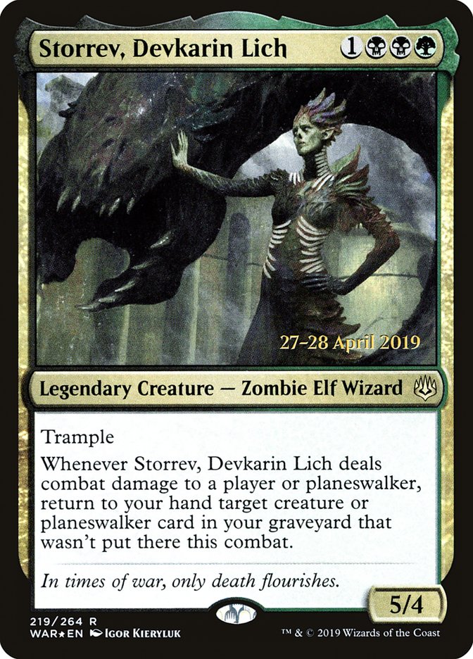 Storrev, Devkarin Lich [War of the Spark Prerelease Promos] | Jomio and Rueliete's Cards and Comics