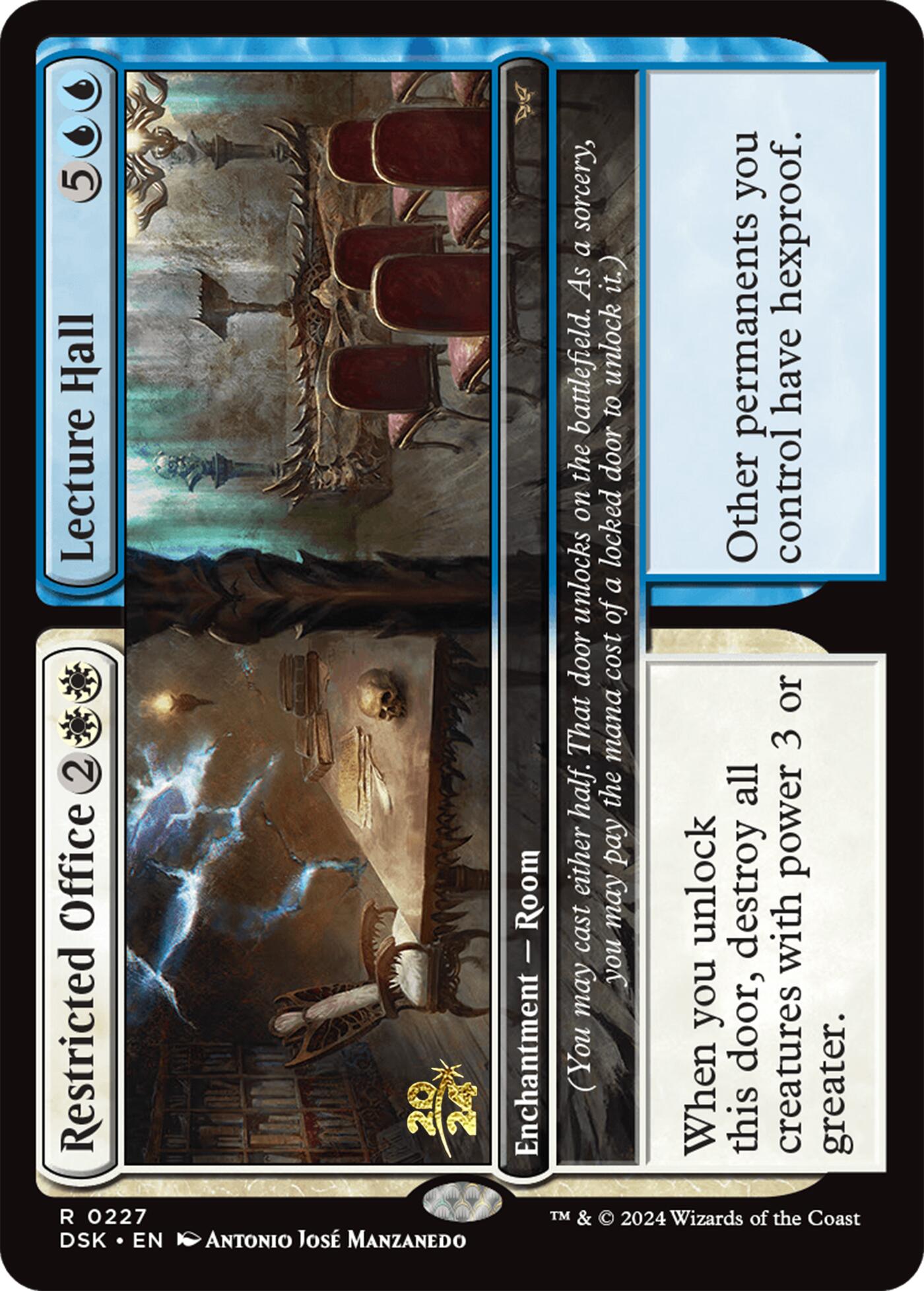 Restricted Office // Lecture Hall [Duskmourn: House of Horror Prerelease Promos] | Jomio and Rueliete's Cards and Comics