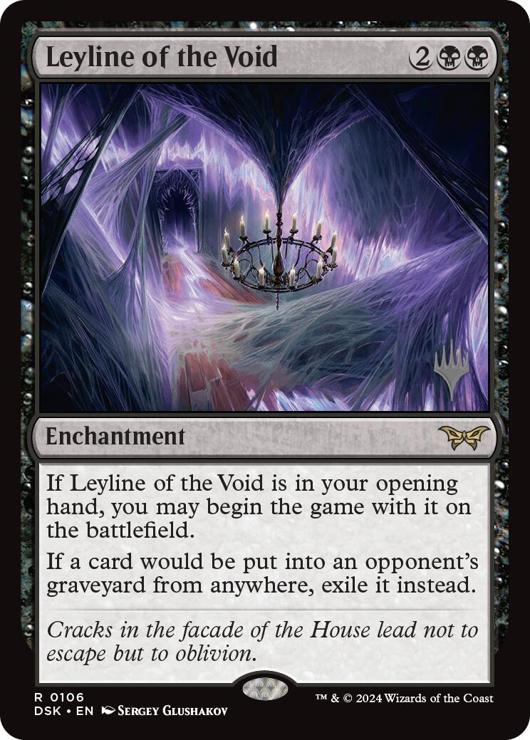 Leyline of the Void (Promo Pack) [Duskmourn: House of Horror Promos] | Jomio and Rueliete's Cards and Comics