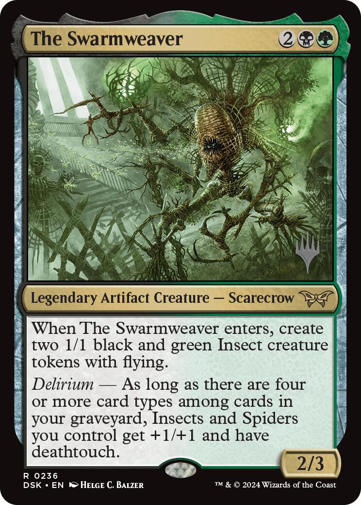 The Swarmweaver (0236) (Promo Pack) [Duskmourn: House of Horror Promos] | Jomio and Rueliete's Cards and Comics