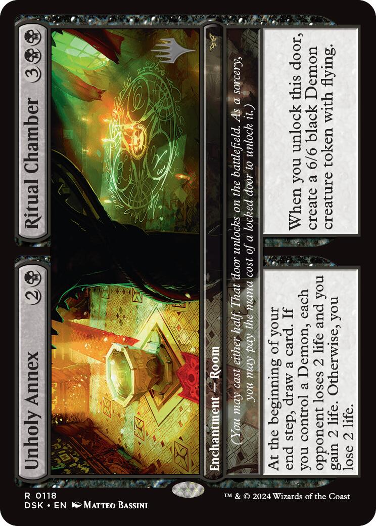 Unholy Annex // Ritual Chamber (Promo Pack) [Duskmourn: House of Horror Promos] | Jomio and Rueliete's Cards and Comics