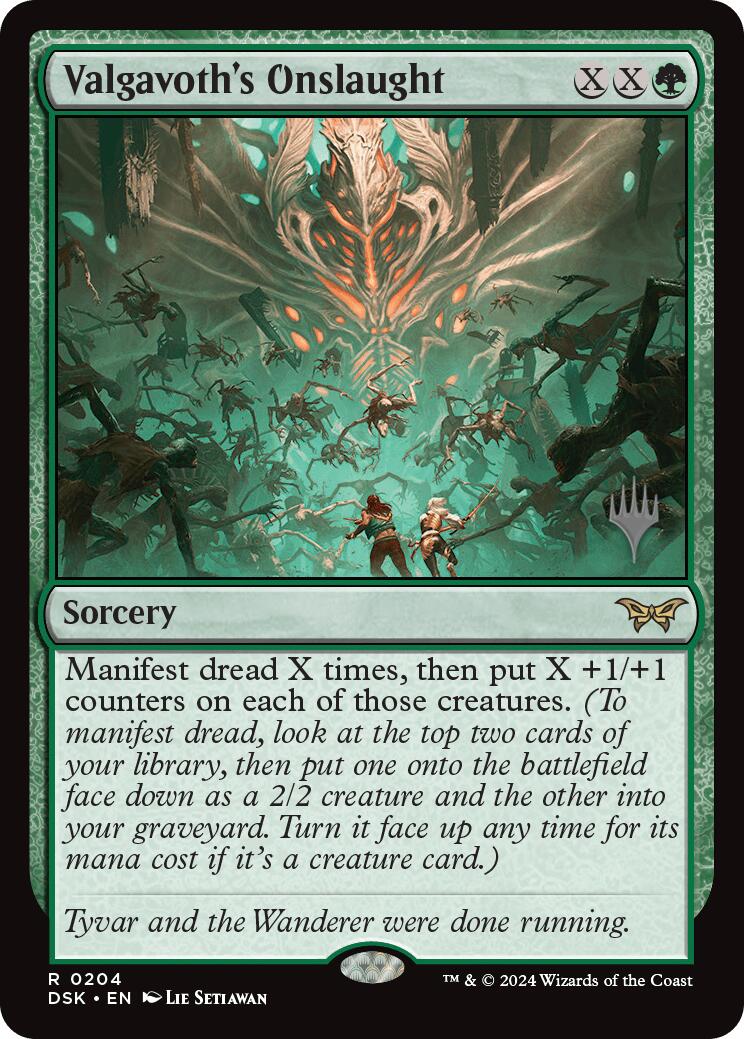 Valgavoth's Onslaught (Promo Pack) [Duskmourn: House of Horror Promos] | Jomio and Rueliete's Cards and Comics