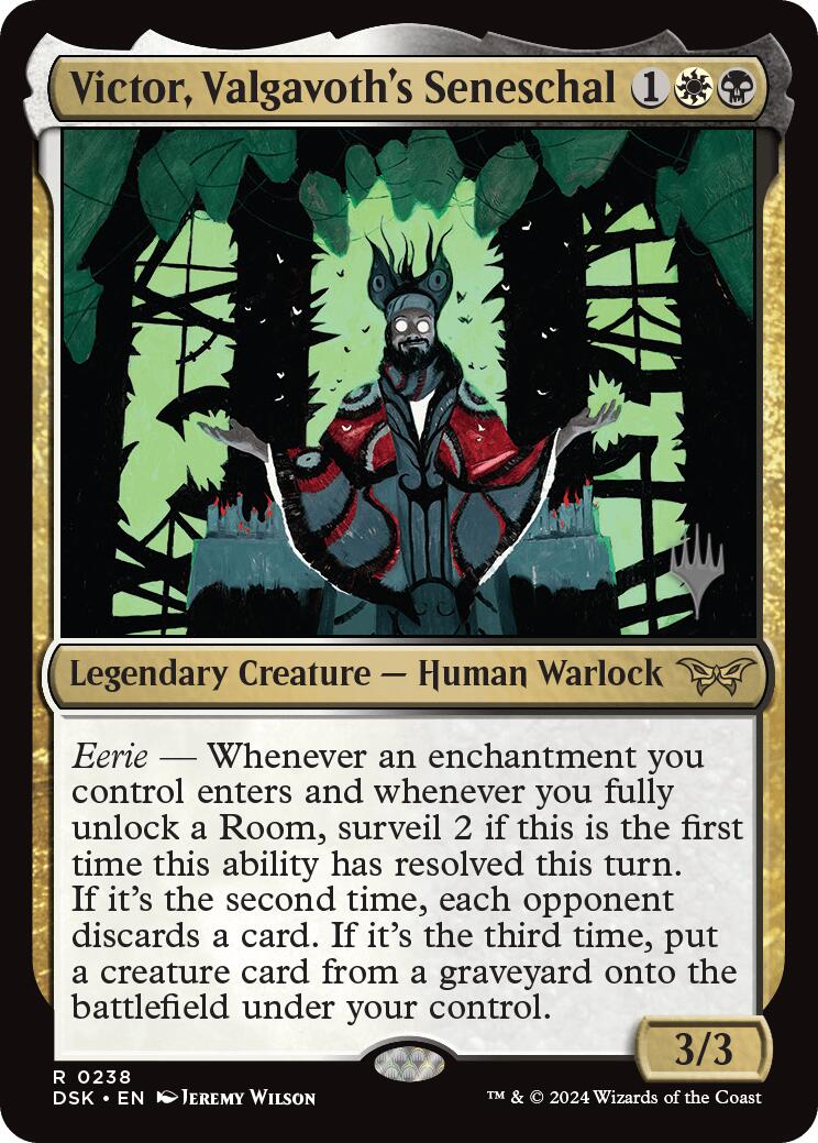 Victor, Valgavoth's Seneschal (Promo Pack) [Duskmourn: House of Horror Promos] | Jomio and Rueliete's Cards and Comics