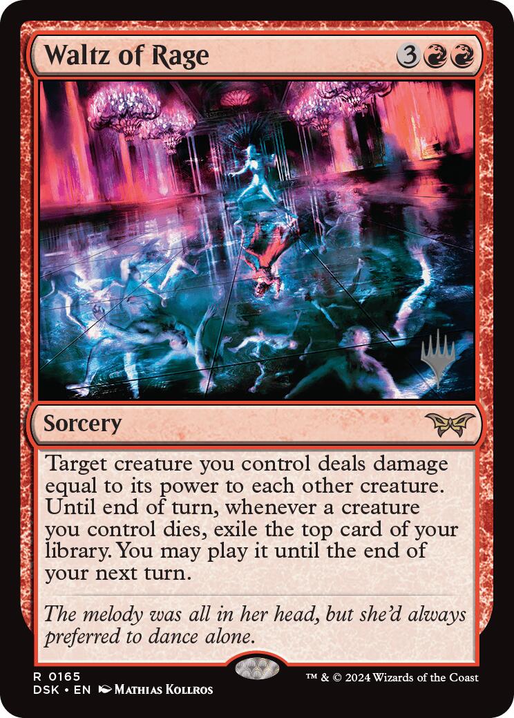 Waltz of Rage (Promo Pack) [Duskmourn: House of Horror Promos] | Jomio and Rueliete's Cards and Comics