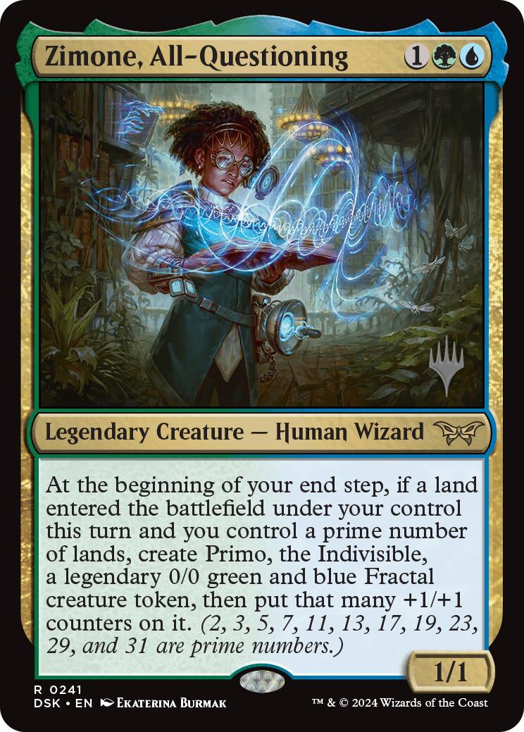 Zimone, All-Questioning (Promo Pack) [Duskmourn: House of Horror Promos] | Jomio and Rueliete's Cards and Comics