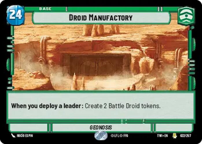 Droid Manufactory (022/257) (022/257) [Twilight of the Republic] | Jomio and Rueliete's Cards and Comics