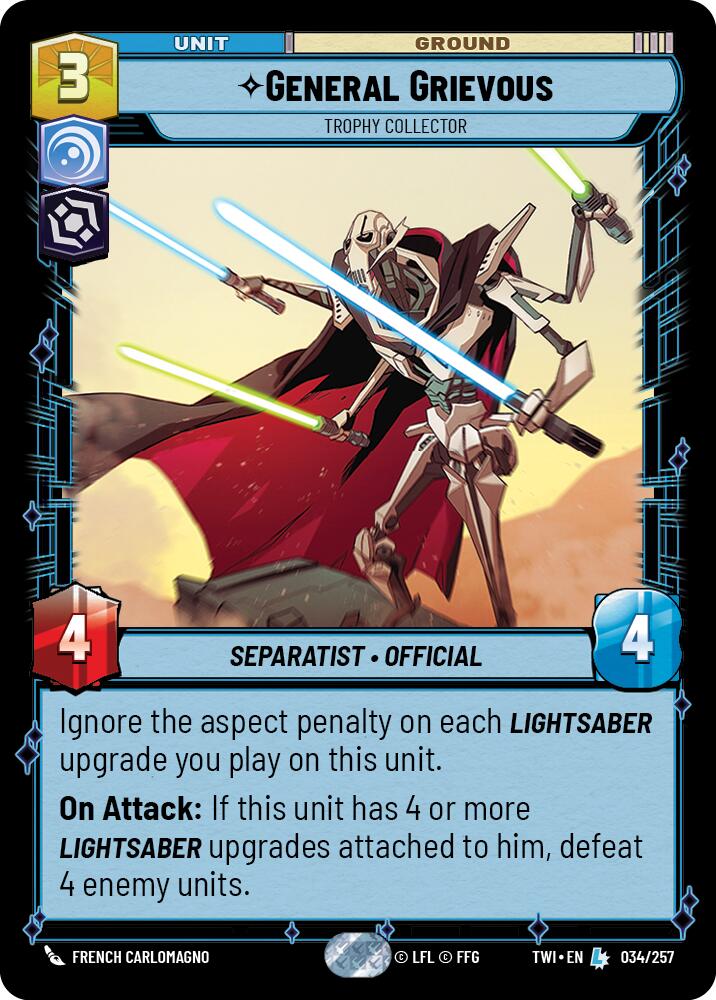 General Grievous - Trophy Collector (034/257) (034/257) [Twilight of the Republic] | Jomio and Rueliete's Cards and Comics