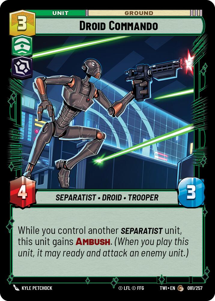 Droid Commando (081/257) (081/257) [Twilight of the Republic] | Jomio and Rueliete's Cards and Comics
