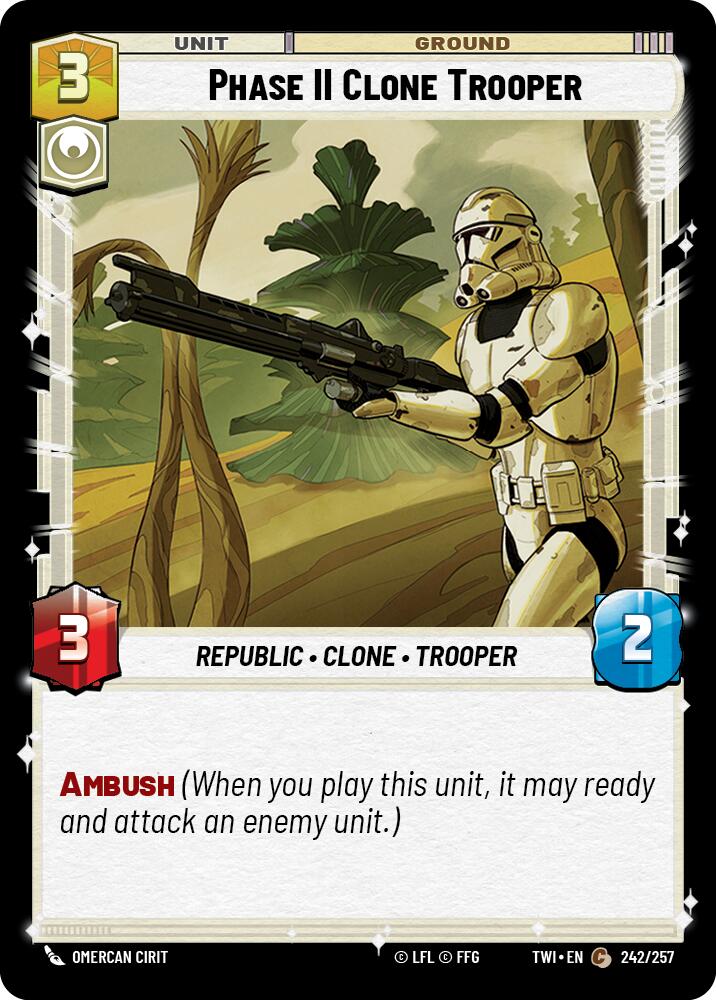 Phase II Clone Trooper (242/257) (242/257) [Twilight of the Republic] | Jomio and Rueliete's Cards and Comics