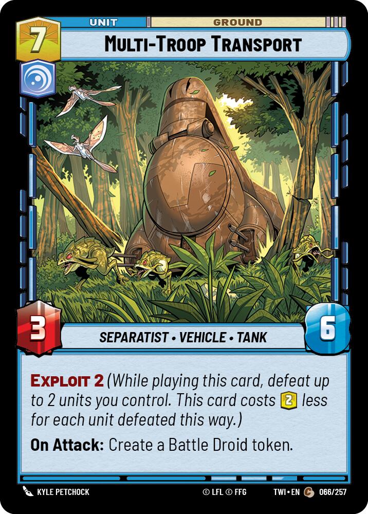 Multi-Troop Transport (066/257) (066/257) [Twilight of the Republic] | Jomio and Rueliete's Cards and Comics