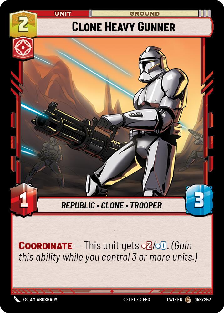 Clone Heavy Gunner (158/257) (158/257) [Twilight of the Republic] | Jomio and Rueliete's Cards and Comics