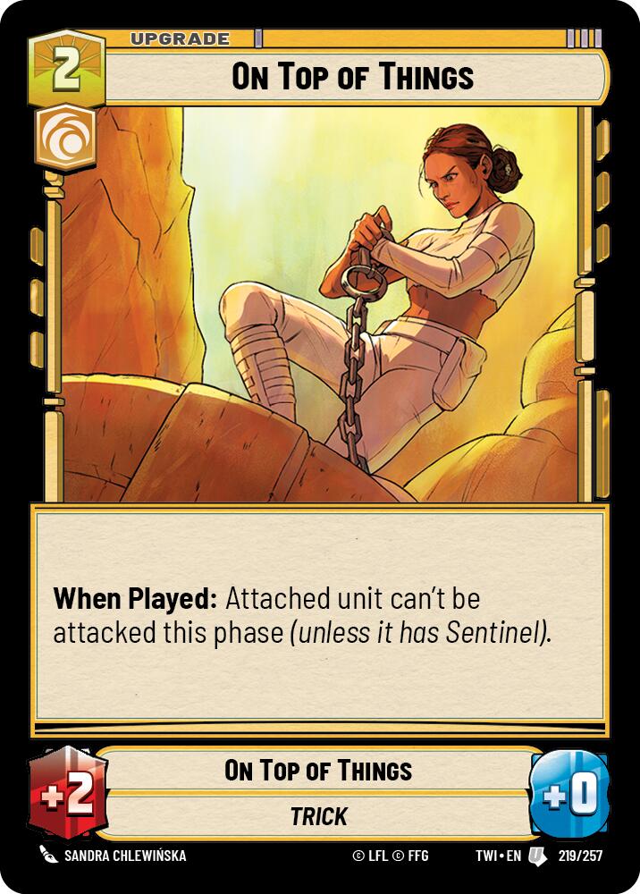 On Top of Things (219/257) (219/257) [Twilight of the Republic] | Jomio and Rueliete's Cards and Comics