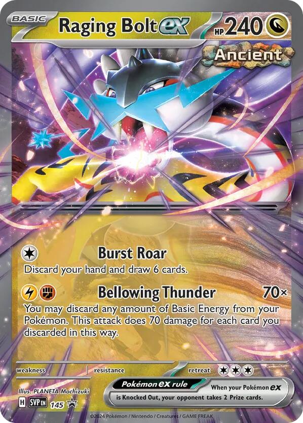Raging Bolt ex (145) [Scarlet & Violet: Black Star Promos] | Jomio and Rueliete's Cards and Comics