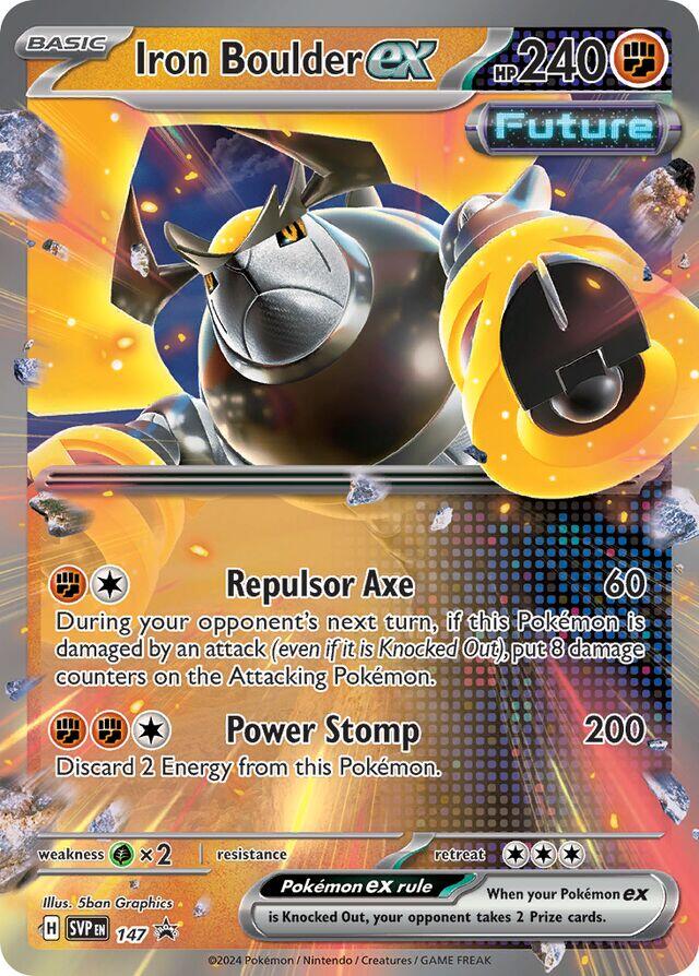 Iron Boulder ex (147) [Scarlet & Violet: Black Star Promos] | Jomio and Rueliete's Cards and Comics