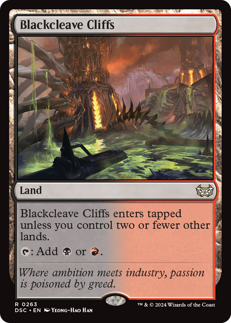 Blackcleave Cliffs [Duskmourn: House of Horror Commander] | Jomio and Rueliete's Cards and Comics