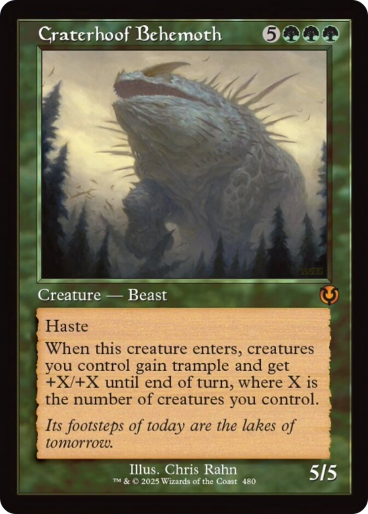 Craterhoof Behemoth (Retro Frame) [Innistrad Remastered] | Jomio and Rueliete's Cards and Comics