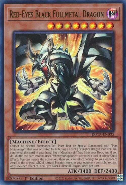 Red-Eyes Black Fullmetal Dragon [ROTA-EN005] Ultra Rare | Jomio and Rueliete's Cards and Comics