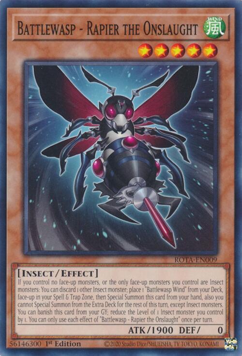 Battlewasp - Rapier the Onslaught [ROTA-EN009] Common | Jomio and Rueliete's Cards and Comics