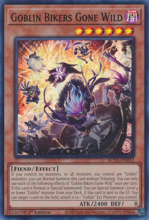 Goblin Bikers Gone Wild [ROTA-EN012] Super Rare | Jomio and Rueliete's Cards and Comics