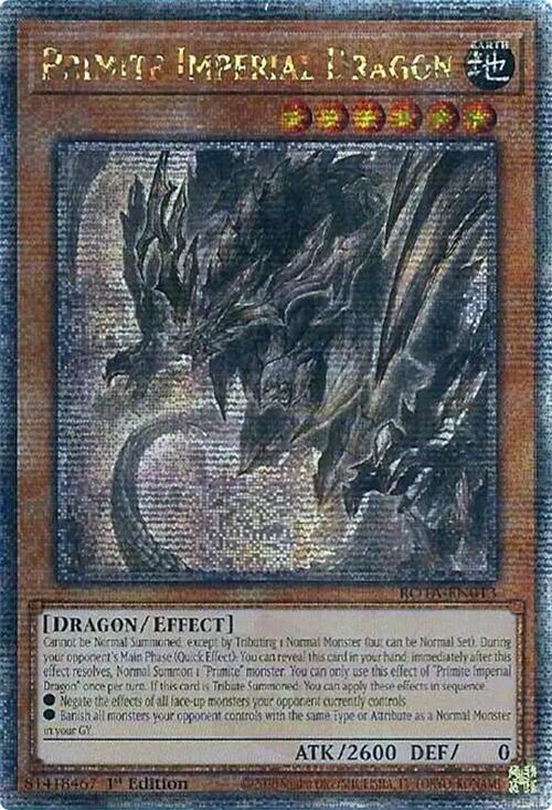 Primite Imperial Dragon (Quarter Century Secret Rare) [ROTA-EN013] Quarter Century Secret Rare | Jomio and Rueliete's Cards and Comics
