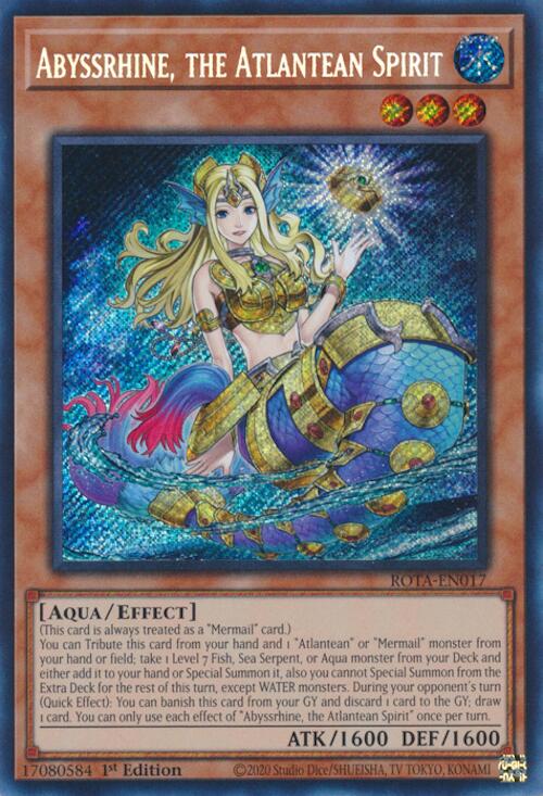 Abyssrhine, the Atlantean Spirit [ROTA-EN017] Secret Rare | Jomio and Rueliete's Cards and Comics
