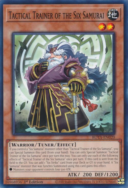 Tactical Trainer of the Six Samurai [ROTA-EN020] Common | Jomio and Rueliete's Cards and Comics