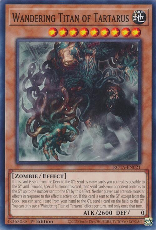 Wandering Titan of Tartarus [ROTA-EN021] Common | Jomio and Rueliete's Cards and Comics