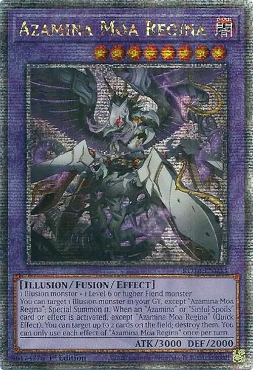 Azamina Moa Regina (Quarter Century Secret Rare) [ROTA-EN033] Quarter Century Secret Rare | Jomio and Rueliete's Cards and Comics