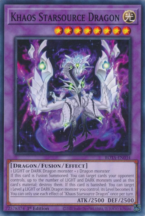 Khaos Starsource Dragon [ROTA-EN034] Common | Jomio and Rueliete's Cards and Comics