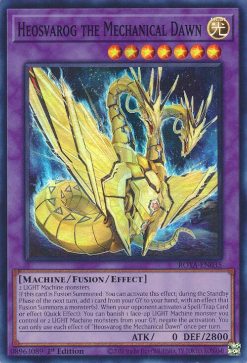 Heosvarog the Mechanical Dawn [ROTA-EN035] Super Rare | Jomio and Rueliete's Cards and Comics