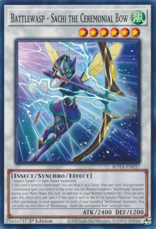 Battlewasp - Sachi the Ceremonial Bow [ROTA-EN037] Common | Jomio and Rueliete's Cards and Comics