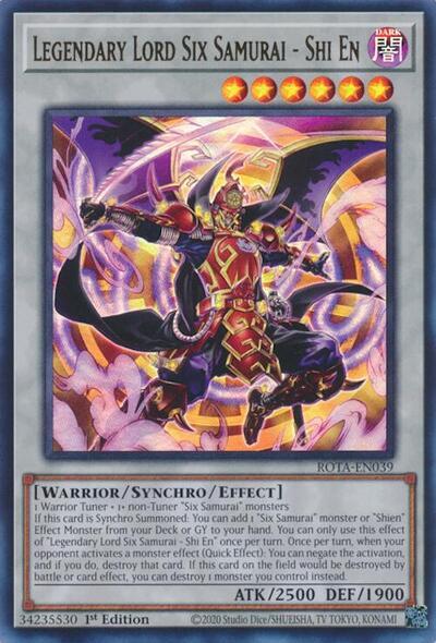 Legendary Lord Six Samurai - Shi En [ROTA-EN039] Ultra Rare | Jomio and Rueliete's Cards and Comics