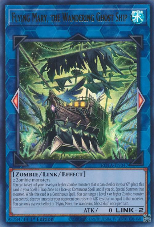 Flying Mary, the Wandering Ghost Ship [ROTA-EN047] Ultra Rare | Jomio and Rueliete's Cards and Comics