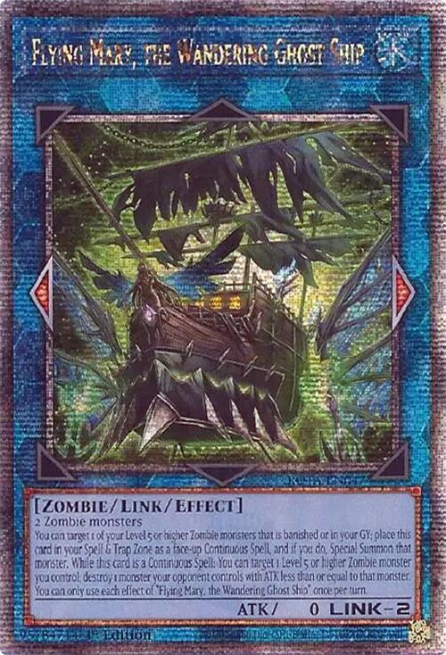 Flying Mary, the Wandering Ghost Ship (Quarter Century Secret Rare) [ROTA-EN047] Quarter Century Secret Rare | Jomio and Rueliete's Cards and Comics